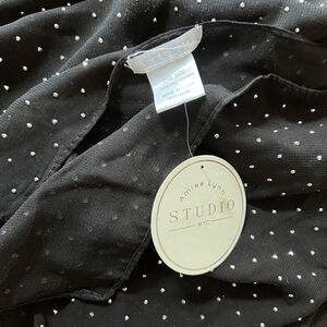 Aimee Lynn Studio NYC Black Shawl‎ Scarf With Rhinestones New wrap lightweight